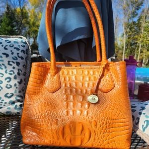 Brahmin Melbourne tote, EUC, soft orange